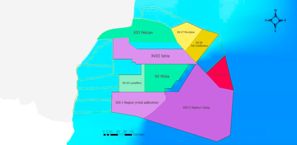 Cine exploatează gazele din Marea Neagră hartă perimetre