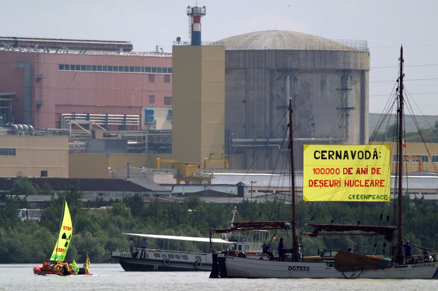 protest greenpeace centrala nucleară cernavodă